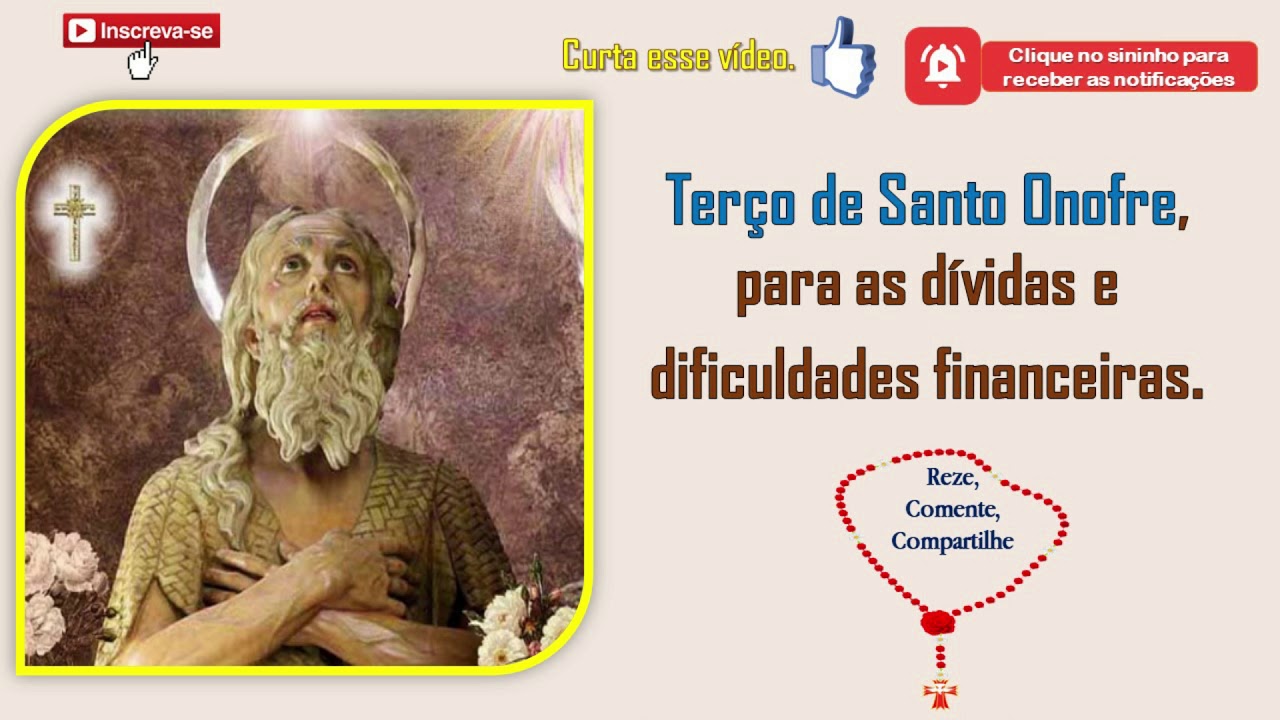 Terço de Santo Onofre para dívidas e dificuldades financeiras