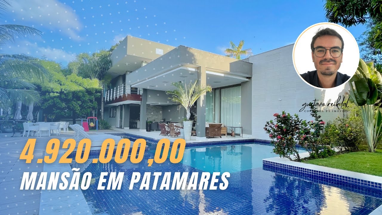 **VENDIDA** 4.920.000,00 - Mansão em Patamares | Salvador | Gustavo Reikdal (71) 99333-6547