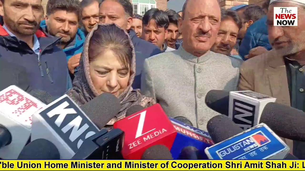 Mehbooba Mufti visits Dagmahla, Kupwara; pitches impartial probe into Nowgam blast