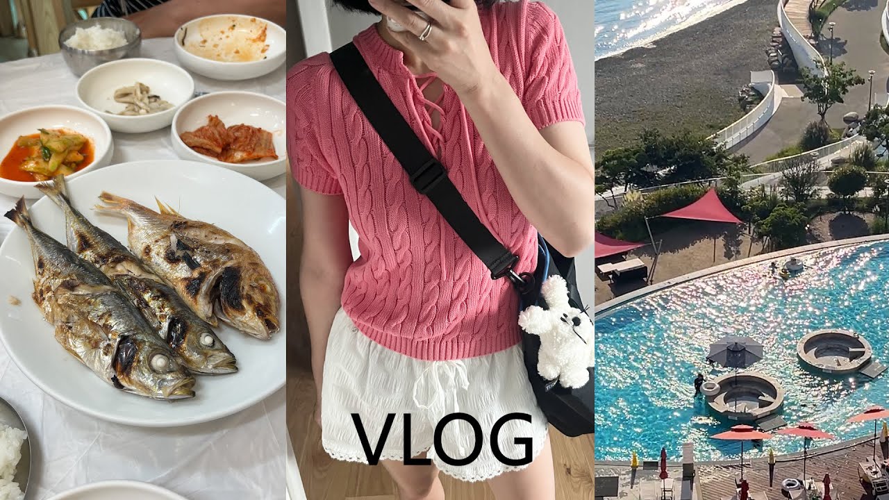  vlog. 19개월 아기랑 늦은 여름휴가🏄‍♀️ 거제도여행 • 거제한화벨버디어 • 거제 통영 맛집 •  육아필수템 트래블기어 26인치 압축캐리어 | 아기엄마 일상브이로그