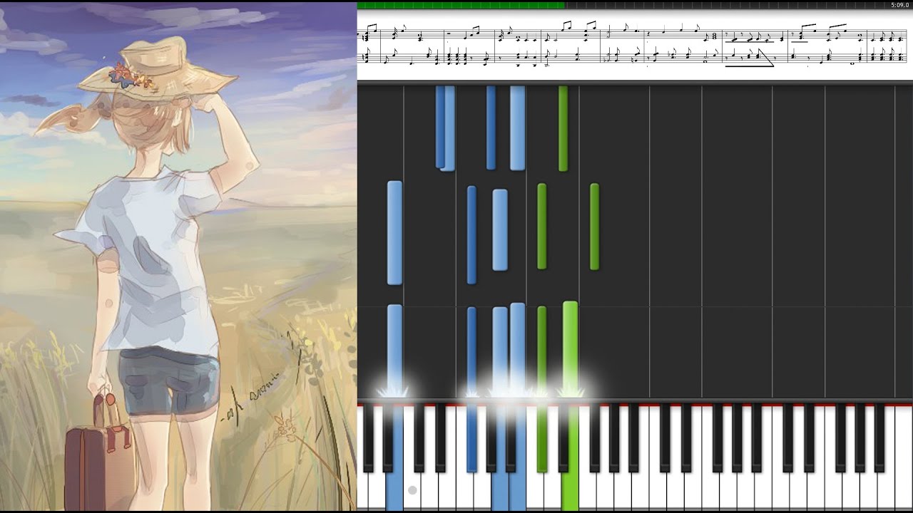 Ryuichi Sakamoto - Bibo no Aozora / Anime Piano Tutorial Sheet Music