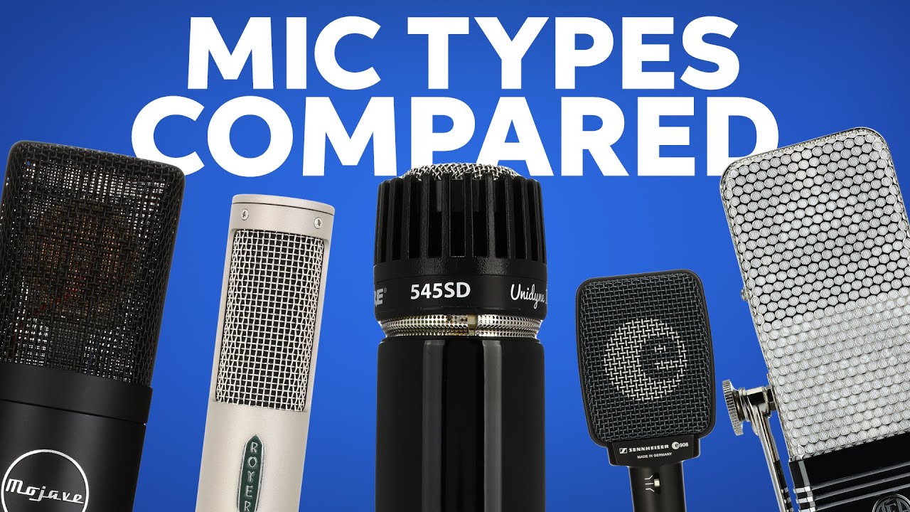 Dynamic vs. Condenser vs. Ribbon Microphones | How Are They Different?