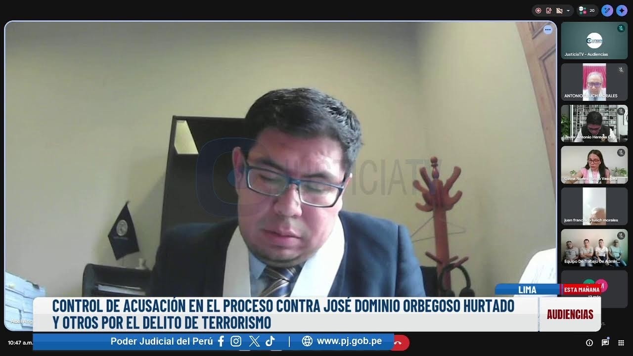 🔴#EnVivo | CONTROL DE ACUSACIÓN CONTRA JOSÉ DOMINIO ORBEGOSO HURTADO Y OTROS ACUSADOS