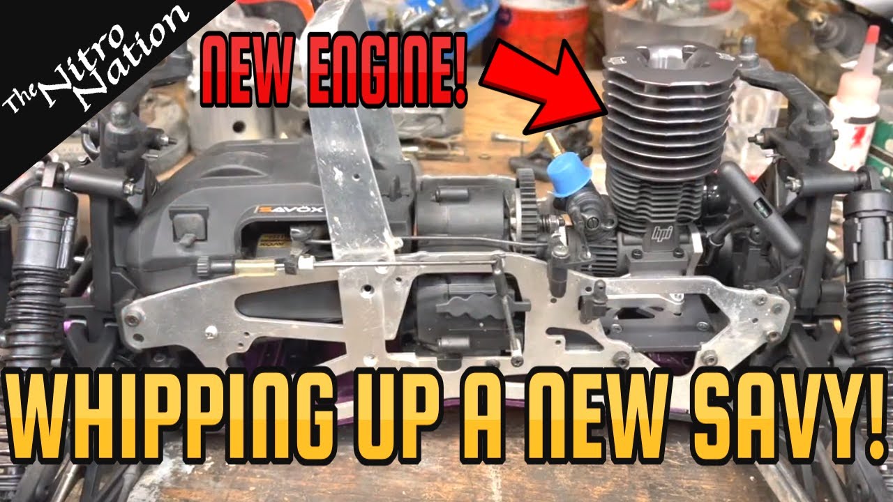 Putting A BIG Engine Into An HPI Savage