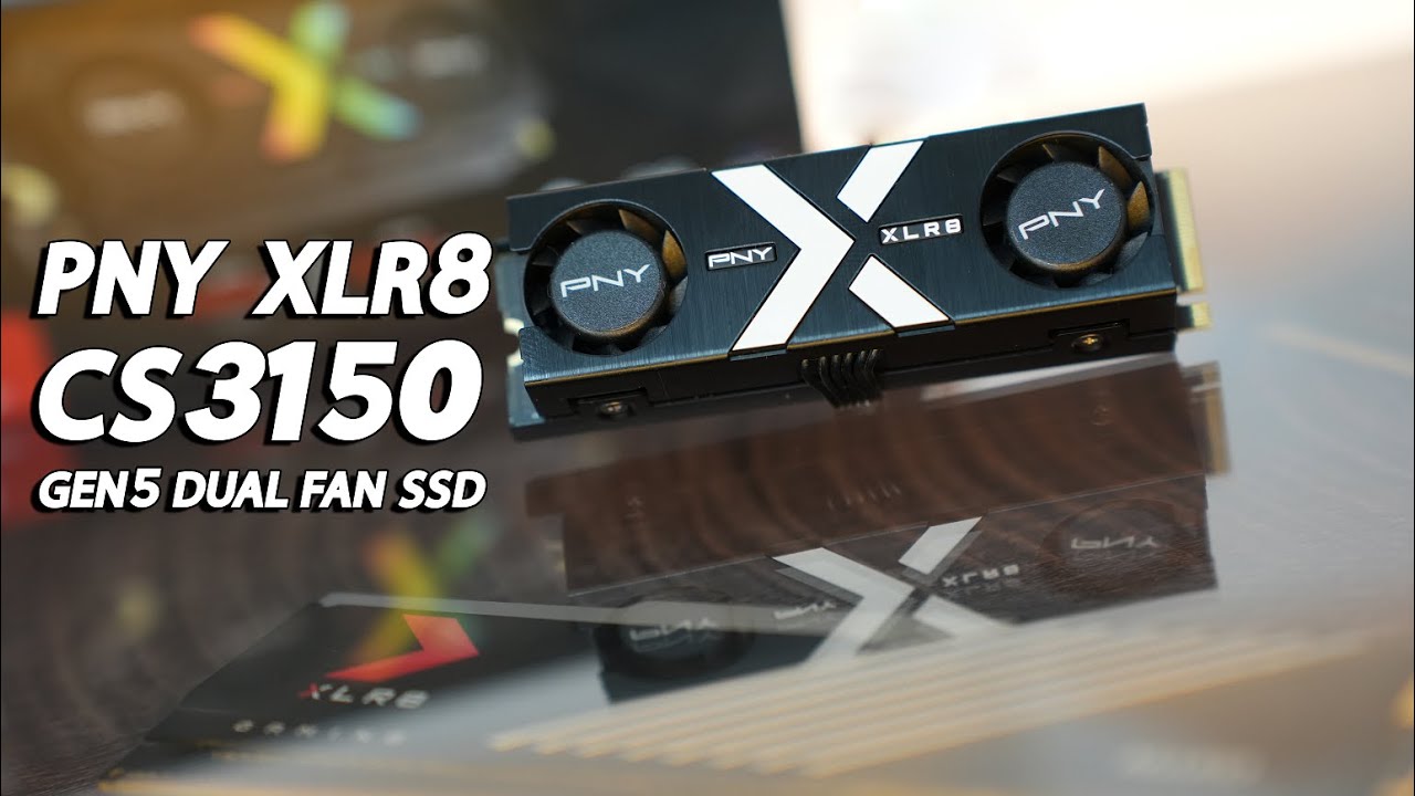 Dysk SSD PNY XLR8 CS3150 GEN5 z chłodzeniem RGB i dwoma wentylatorami!