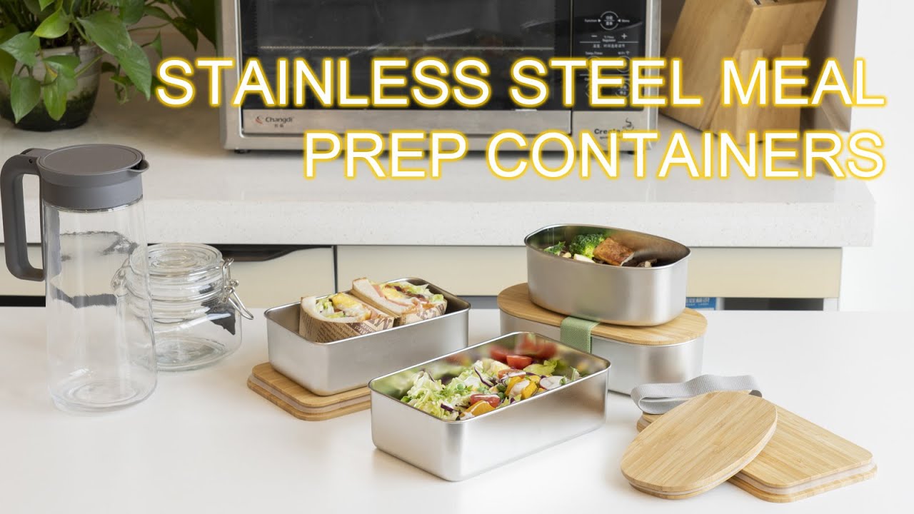 Microwave safe Airtight stainless steel food containers with lid