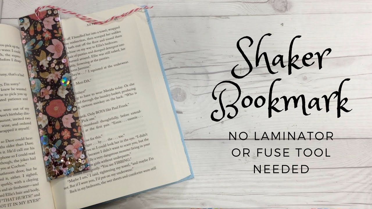 Shaker Bookmark w/ Envelope Punch Board - No Fuse Tool Needed