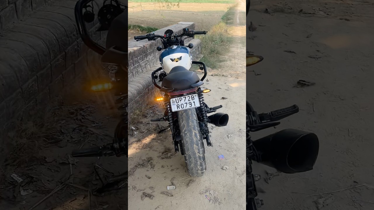 Hunter 350 custom exhaust sound ⚡️😈 #dc01rider #hunter350modification #exhaust #shortsfeed #shorts