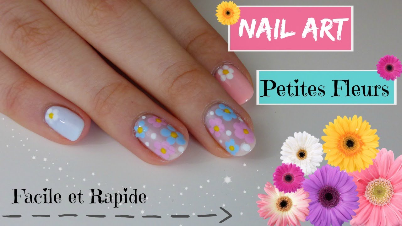 NAIL ART : Fleurs (facile et rapide)