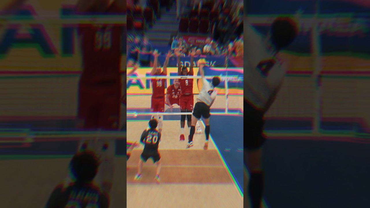Kento Miyaura hits Polish WALL 🔥🤯#volleyball #haikyuu