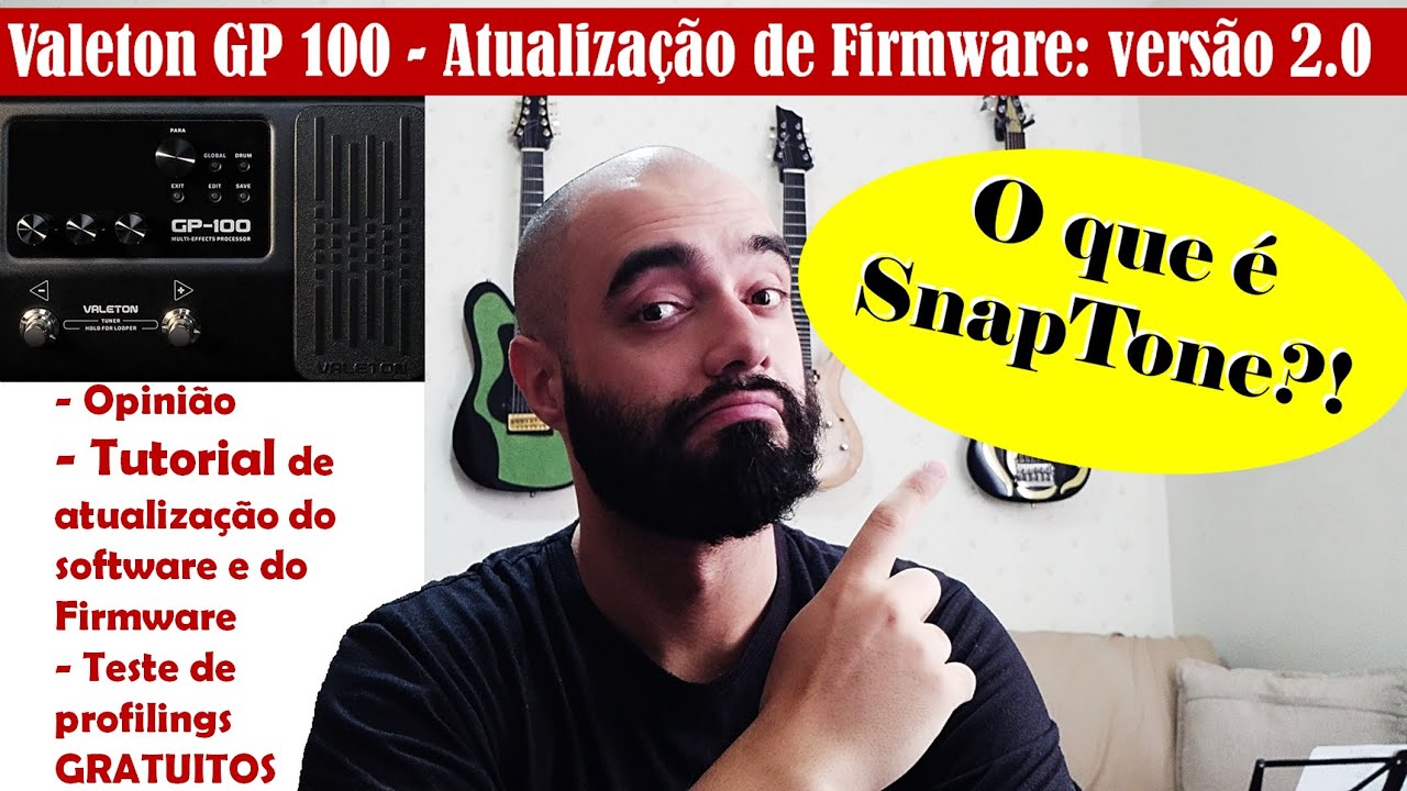 Valeton SNAPTONE: agora, também, na GP 100 (Firmware 2.0)