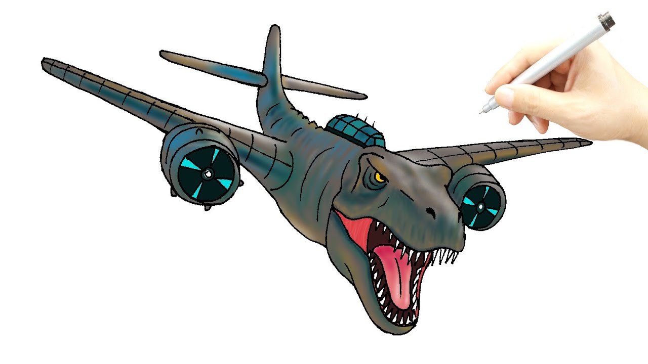 How to draw nuclearo dinossauro italian brainrot