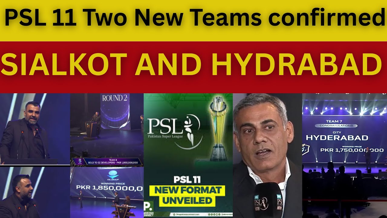 PSL Season 11 Big Update | Hyderabad Sold for 1.75B & Sialkot for 1.85B PKR | GM Talks