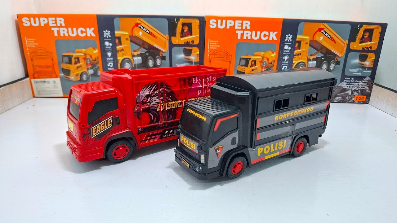 Satisfying Unboxing Truk Oleng, Robot Helikopter, Kereta Api Uap, Robot Gorila 