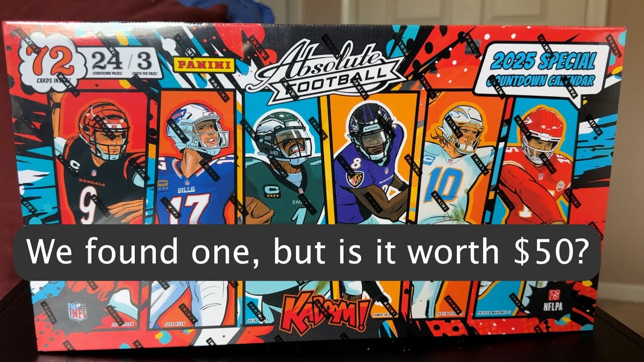 New Product Review: 2025 Panini Absolute Special Countdown Calendar - Christmas Advent Cards.