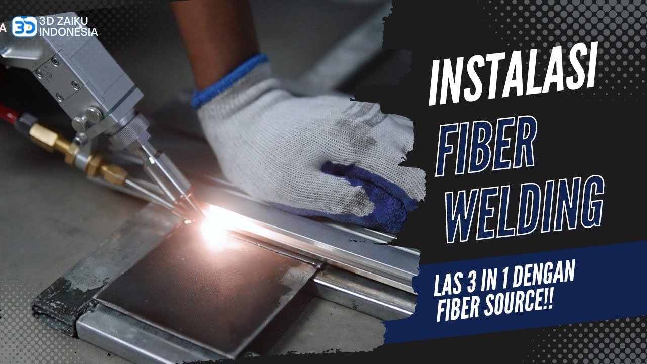 LAS 3 IN 1 DENGAN FIBER SOURCE!! BISA LAS, CUTTING & MEMBERSIHKAN KARAT - INSTALASI FIBER WELDING #2
