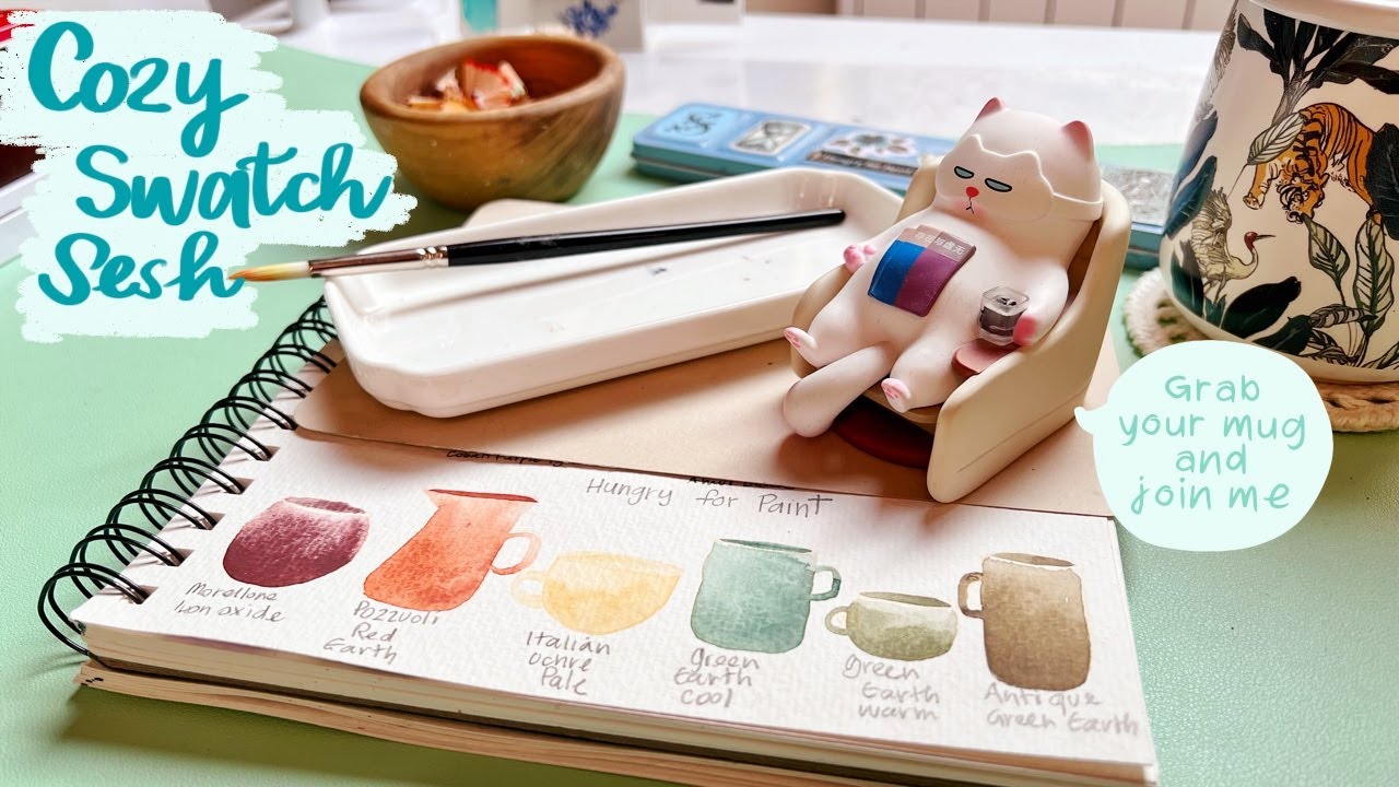 Come Swatch Some New Autumnal Handmade Watercolours with Me | Hungry for Paint