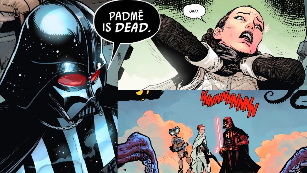 DARTH VADER FORCE CHOKES NEW PADME(CANON) - Star Wars Comics Explained