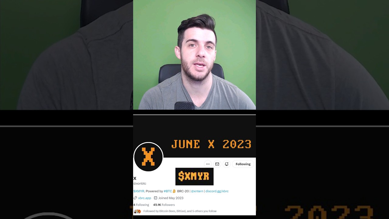 X on BTC Ordinals Project! $XMYR WL Giveaway!