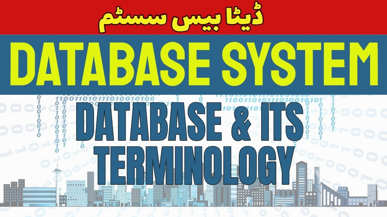Database and its Terminology(Urdu/Hindi)