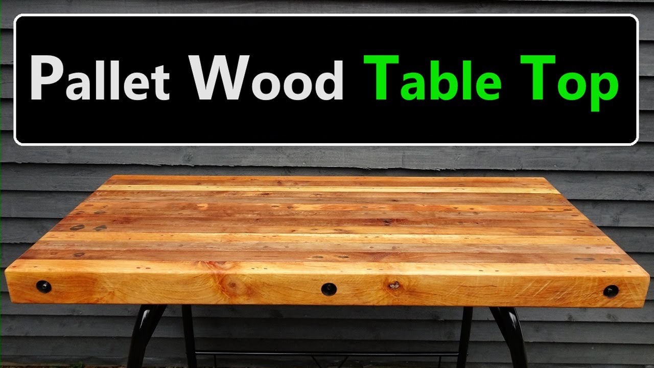 Pallet Wood Table Top Build - Woodworking on a Budget!