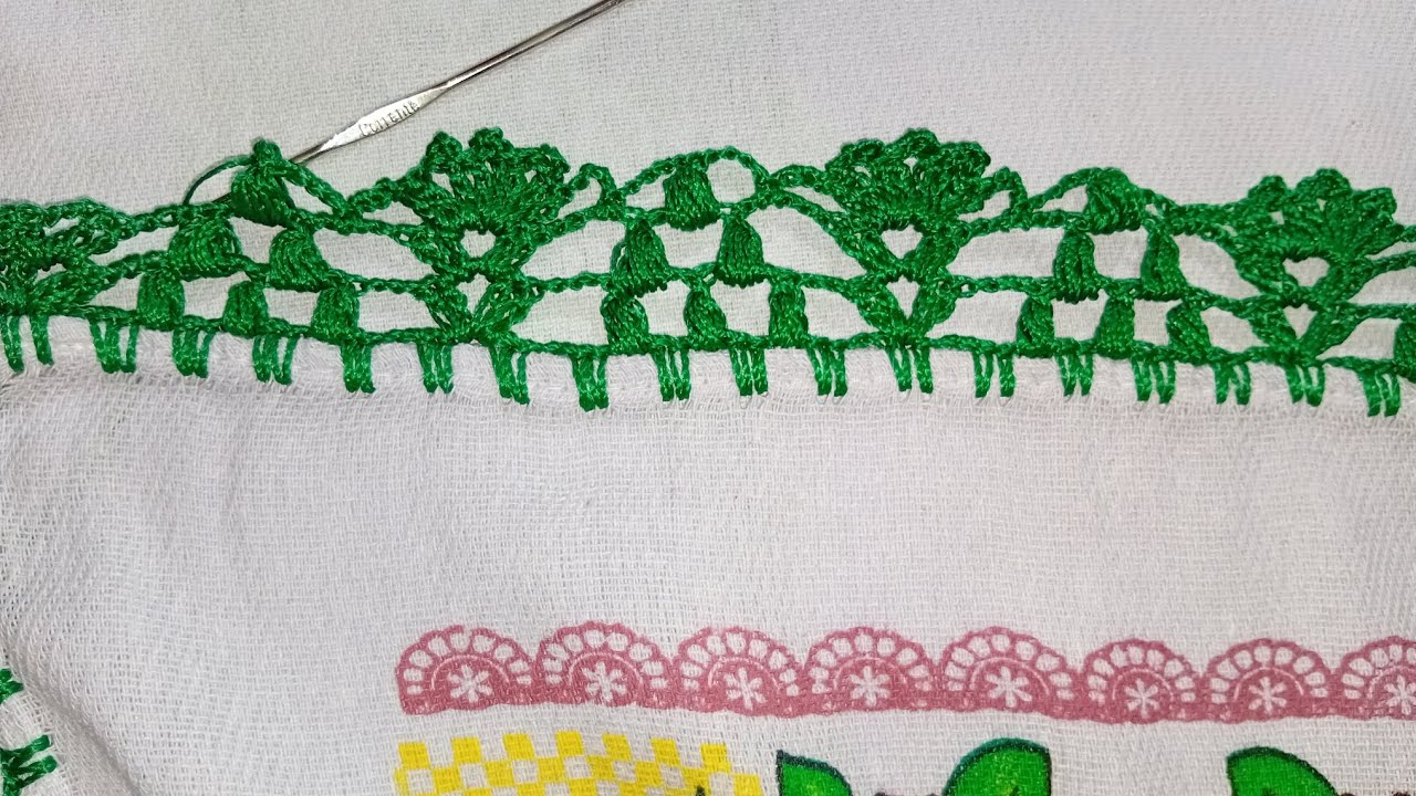  Passo a passo/ Barrado cleo em linha de pólipropileno ou seda fácil e rápido 