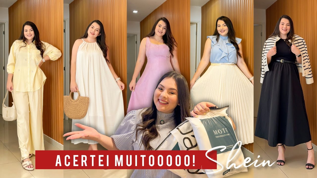PROVANDO LOOKS DE MODA MODESTA DA SHEIN / Inspira&ccedil;&atilde;o para fim de ano / Moda Evang&eacute;lica / Moda Crist&atilde;