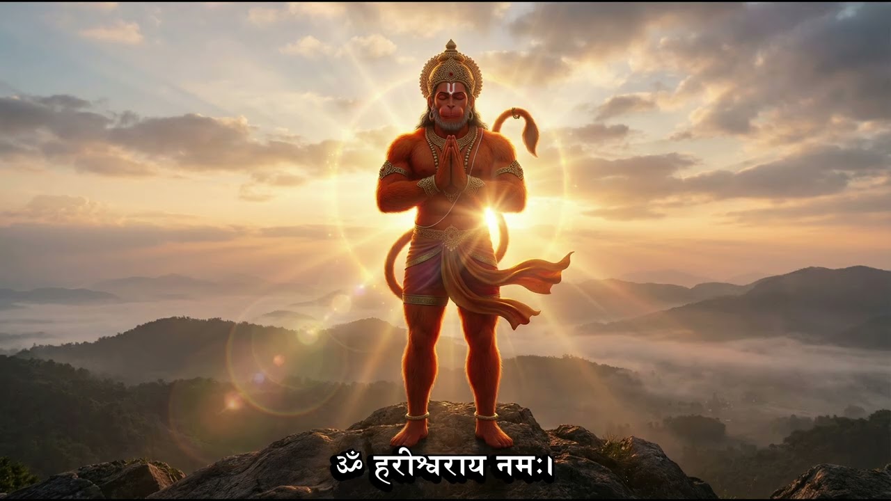 ॐ हरीश्वराय नमः | 1 Hour Hanuman Mantra Chant | Strength, Protection & Fearlessness
