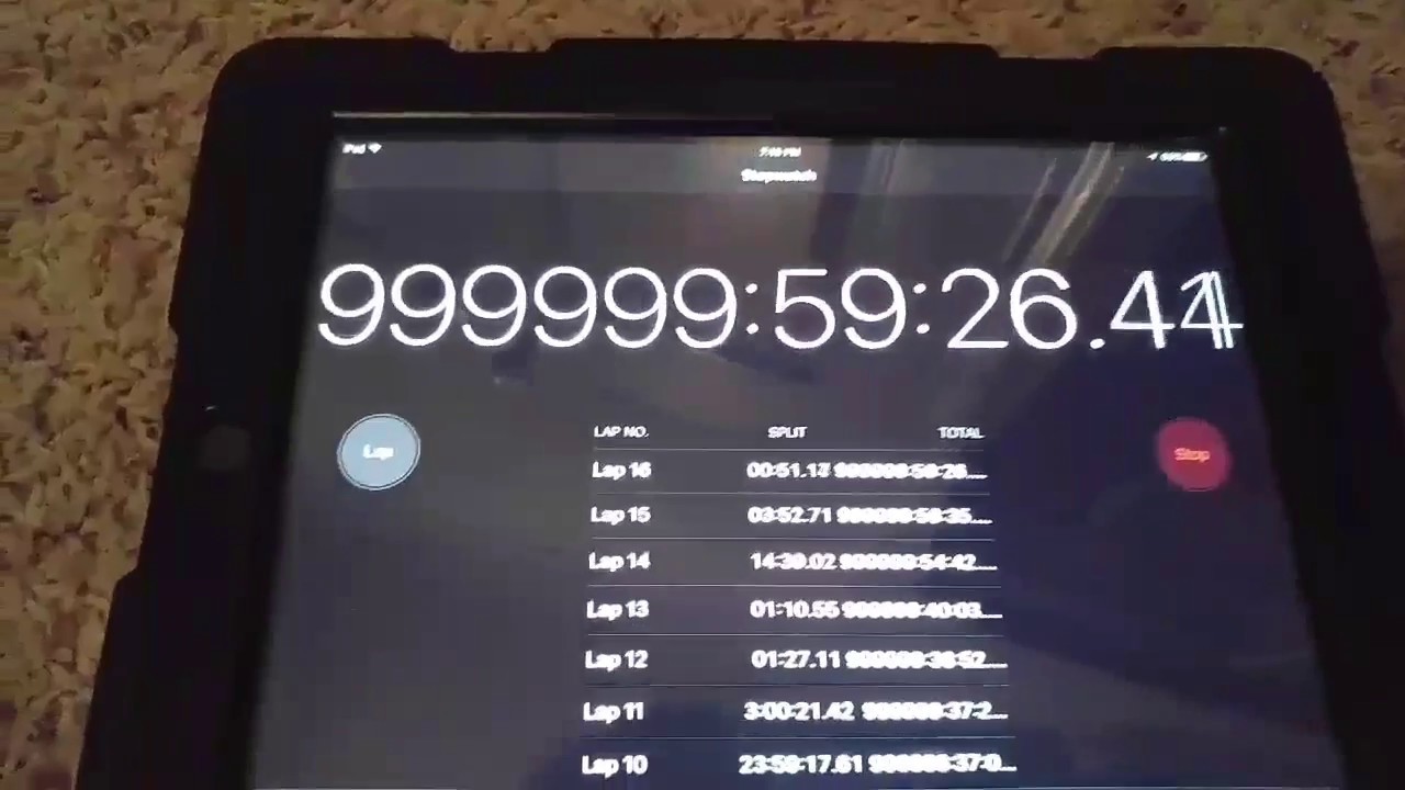 Man hits 1,000,000 hours on stopwatch (almost)