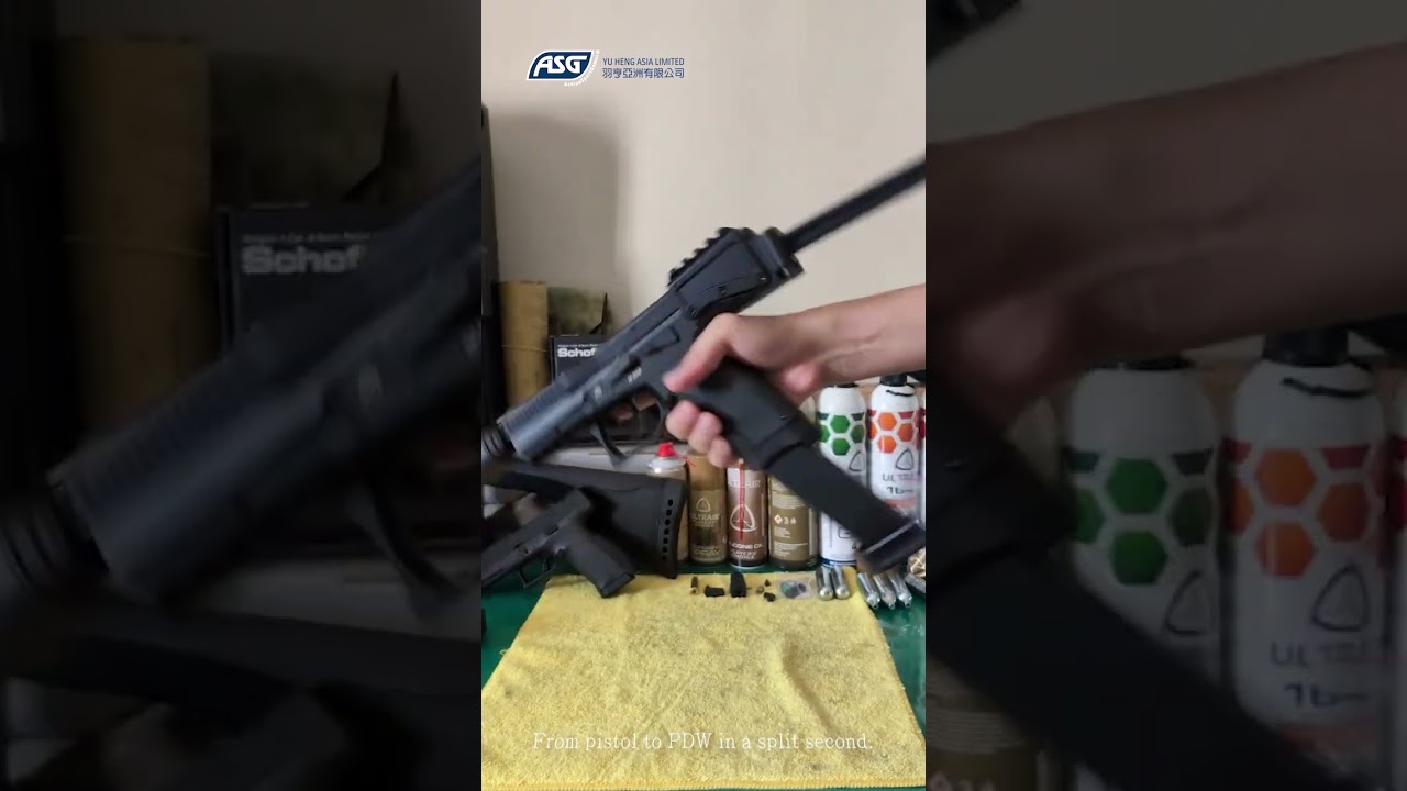 From Pistol to PDW in a Split Second | ASG B&T USW A1 #ASG #USWA1 #AirsoftShorts #AirsoftCommunity