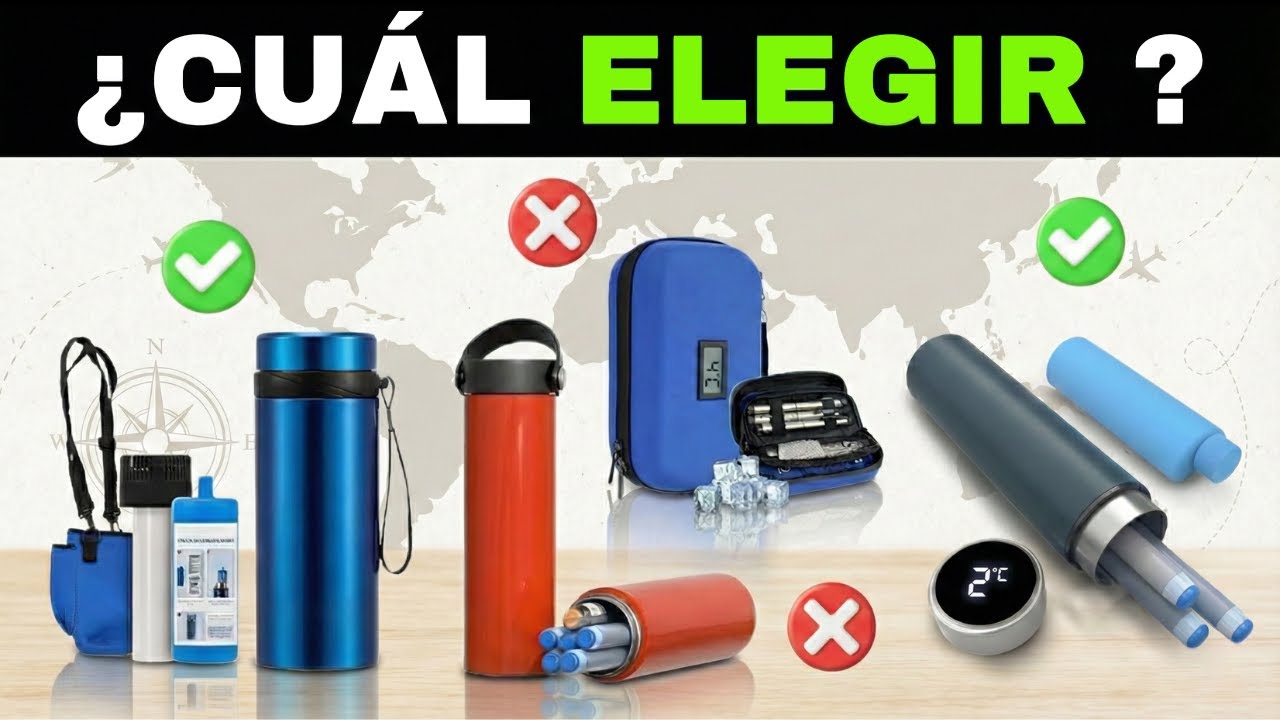 ✅7 Mejores Neveras y Termos de Viaje para Insulina y Medicación [2026]🧊 Estuches Térmicos Plumas