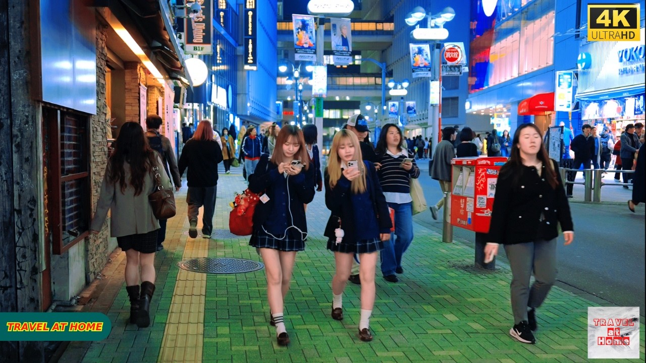 【4K HDR】Tokyo Shibuya Evening Walk 🇯🇵 | Busy Crossing & Golden Hour Atmosphere