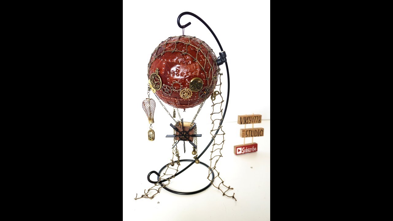 How to make a leather hot air balloon , DIY hot air balloon