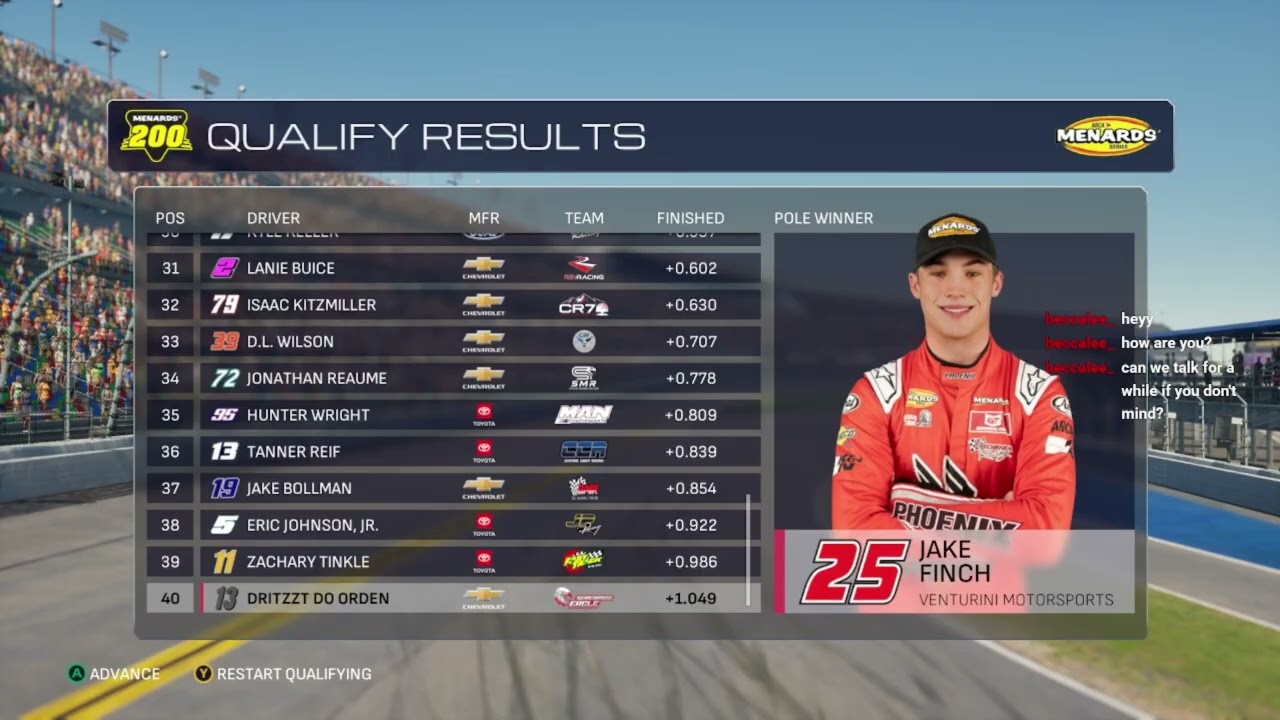 NASCAR 25 Career Part 1 Dritzzt Enters the Field
