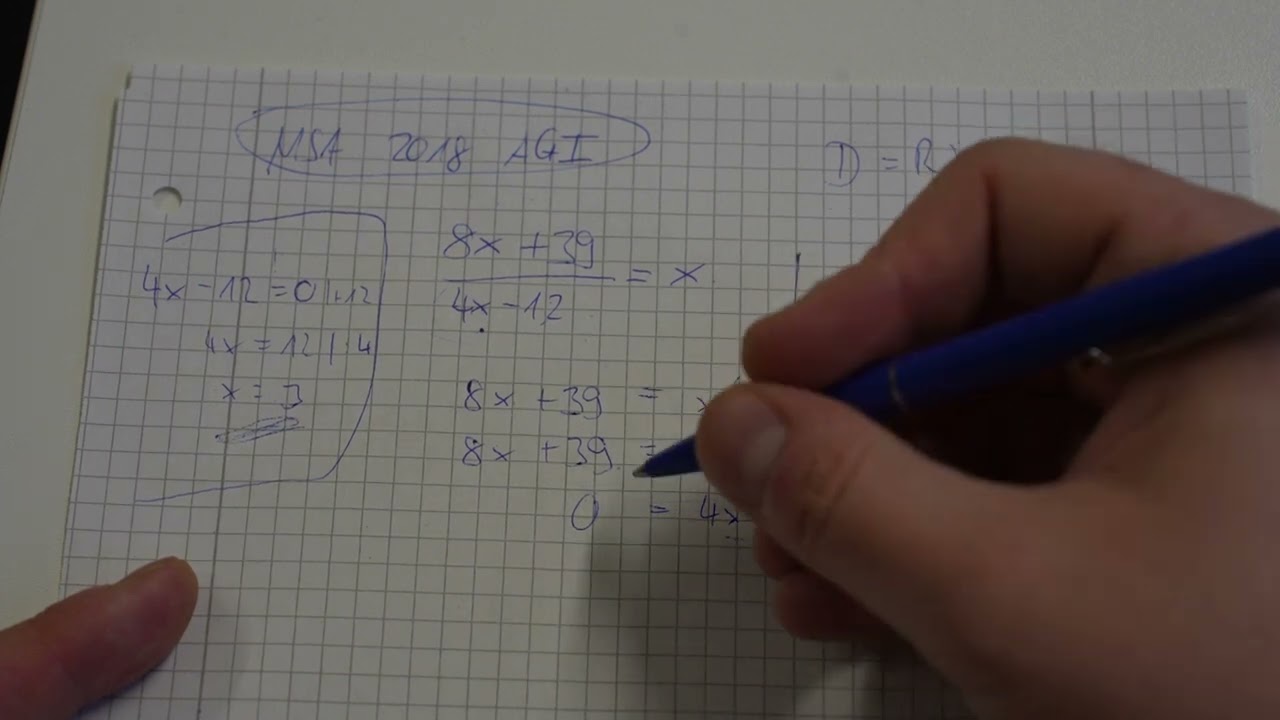 MSA 2018 AG I - Bruchgleichung