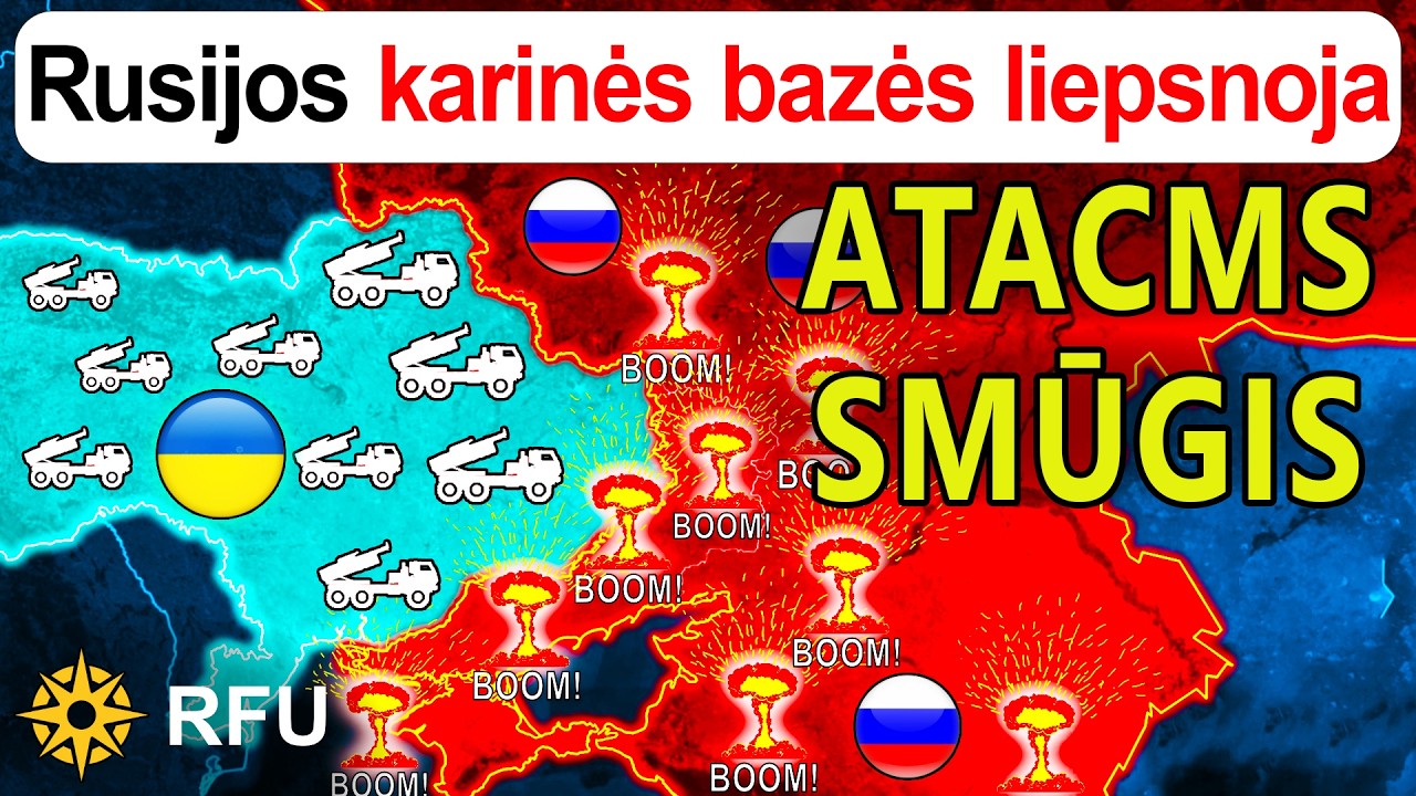 Raketų lietus: Ukraina galingai smogia Rusijos strateginėms bazėms ir gamykloms | RFU News