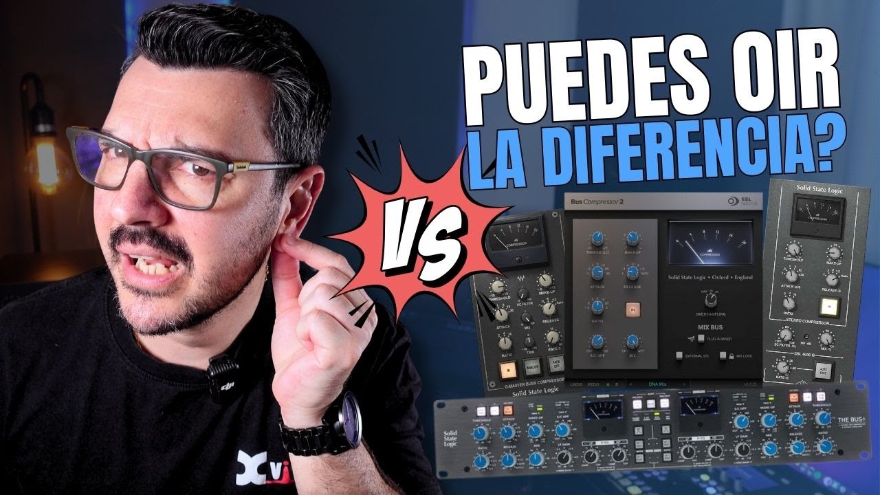 Batalla de SSL bus Compressors: UAD, Waves, SSL Native, SSL Bus + | Hardware Vs. Plugins