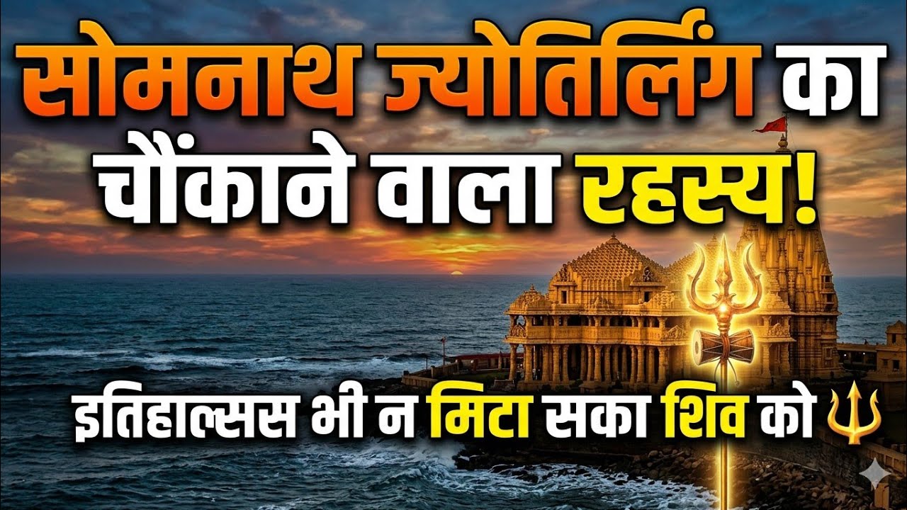 सोमनाथ ज्योतिर्लिंग का चौंकाने वाला रहस्य | इतिहास भी न मिटा सका शिव को 🔱