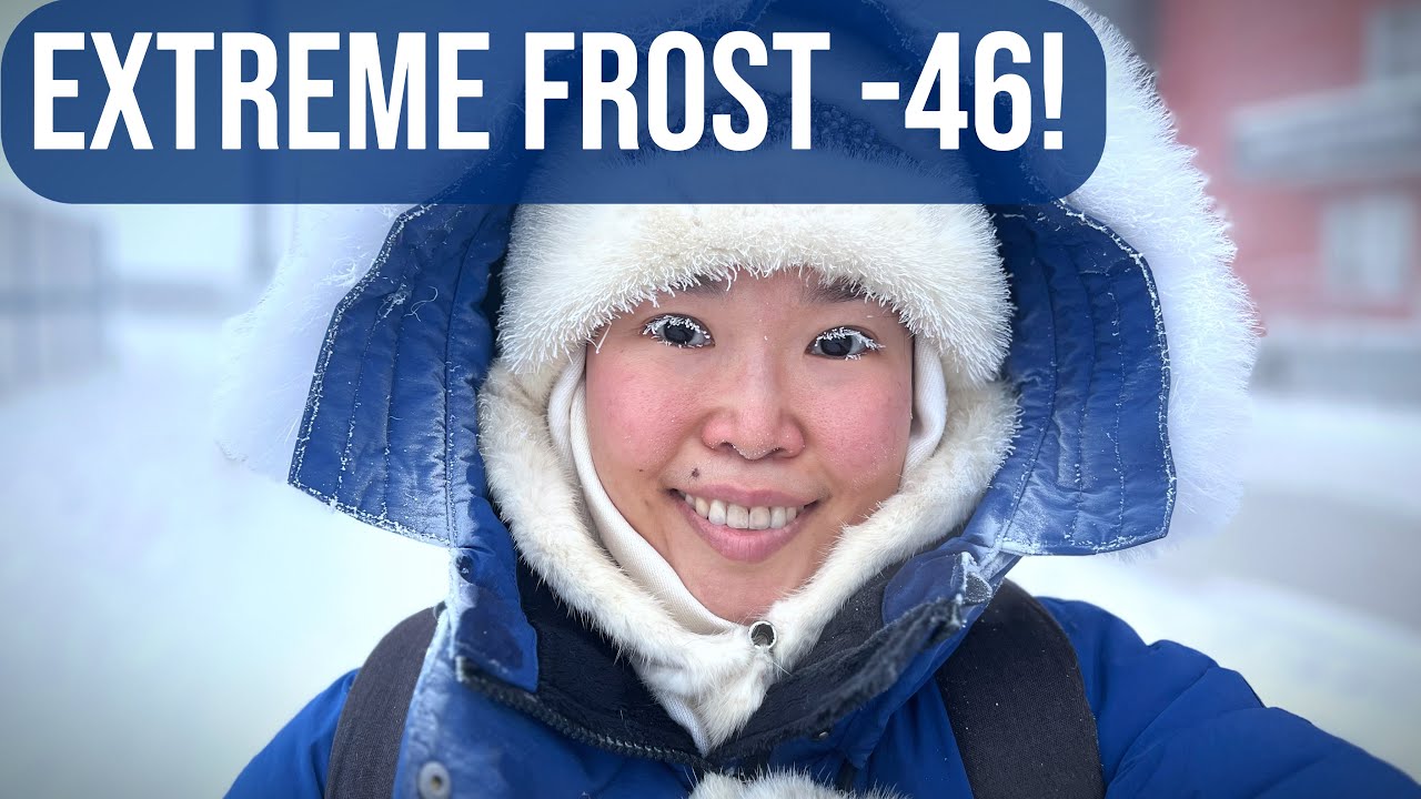 Extreme cold in Yakutia -46!