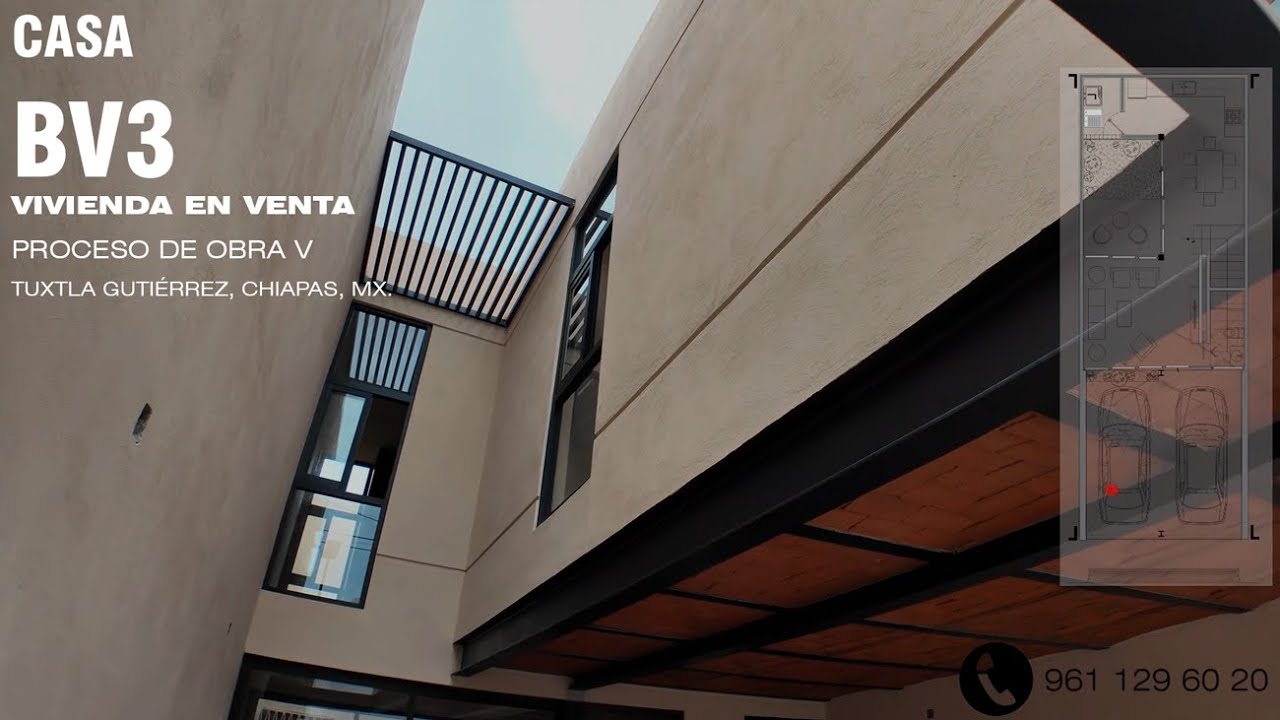 CASA BV3 I 6.50 x 16.50 mts I VIVIENDA EN VENTA I Proceso de OBRA V I Tuxtla Gutiérrez, CHIAPAS, Mx