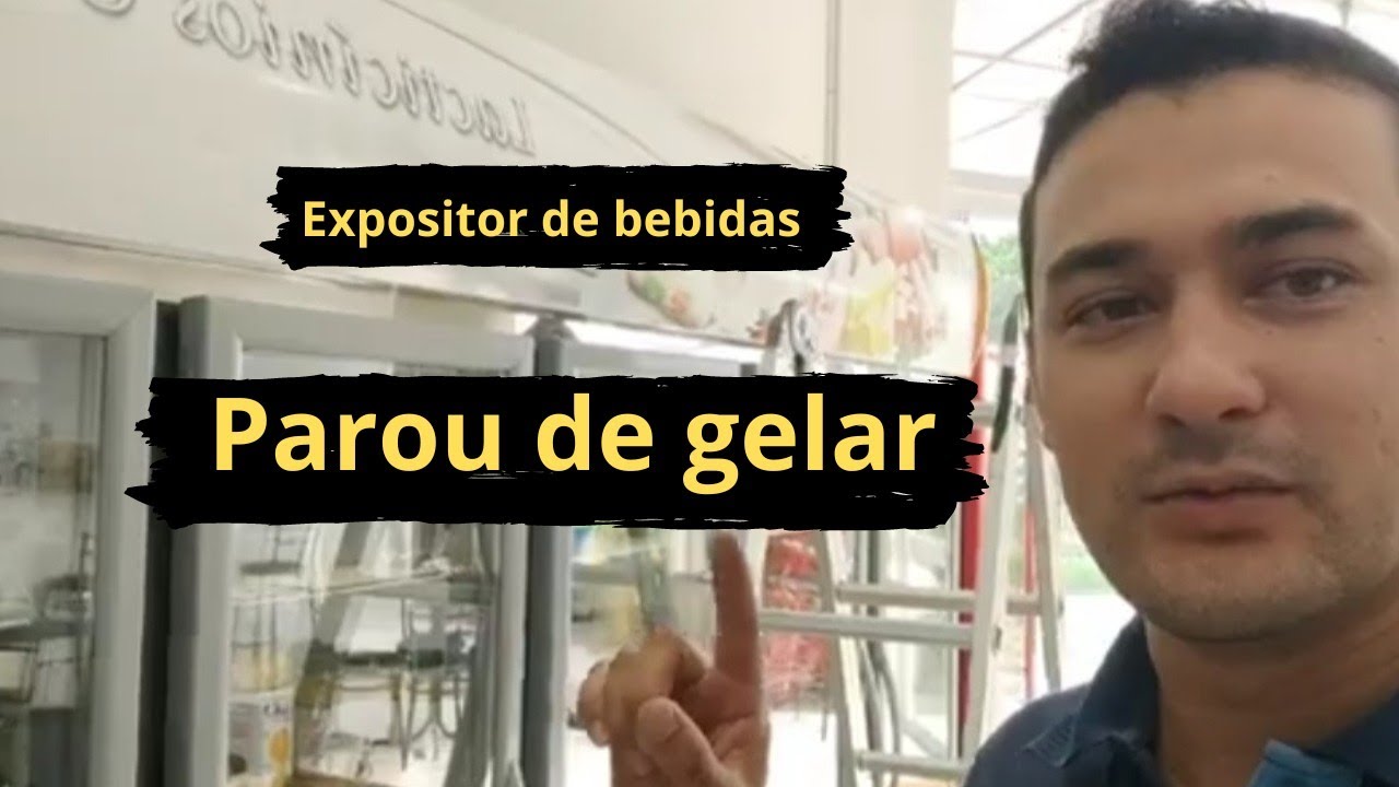 Expositor de bebidas não está gelando