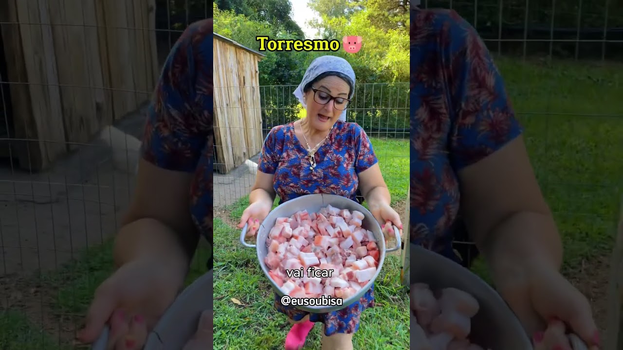 Torresmo que seus av&oacute;s faziam👵🏼Me segue aqui❤️ #cozinhando #receitas #culinaria #torresmo