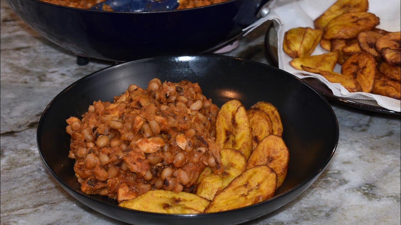 Motivational Real Life Cook With Me! Let's Cook Beans Stew With Fried Plantain