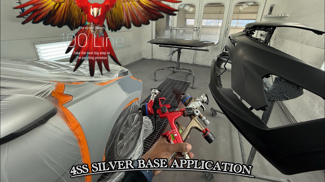 How to use Sata Jet CC with glasurit 100 line silver application!!