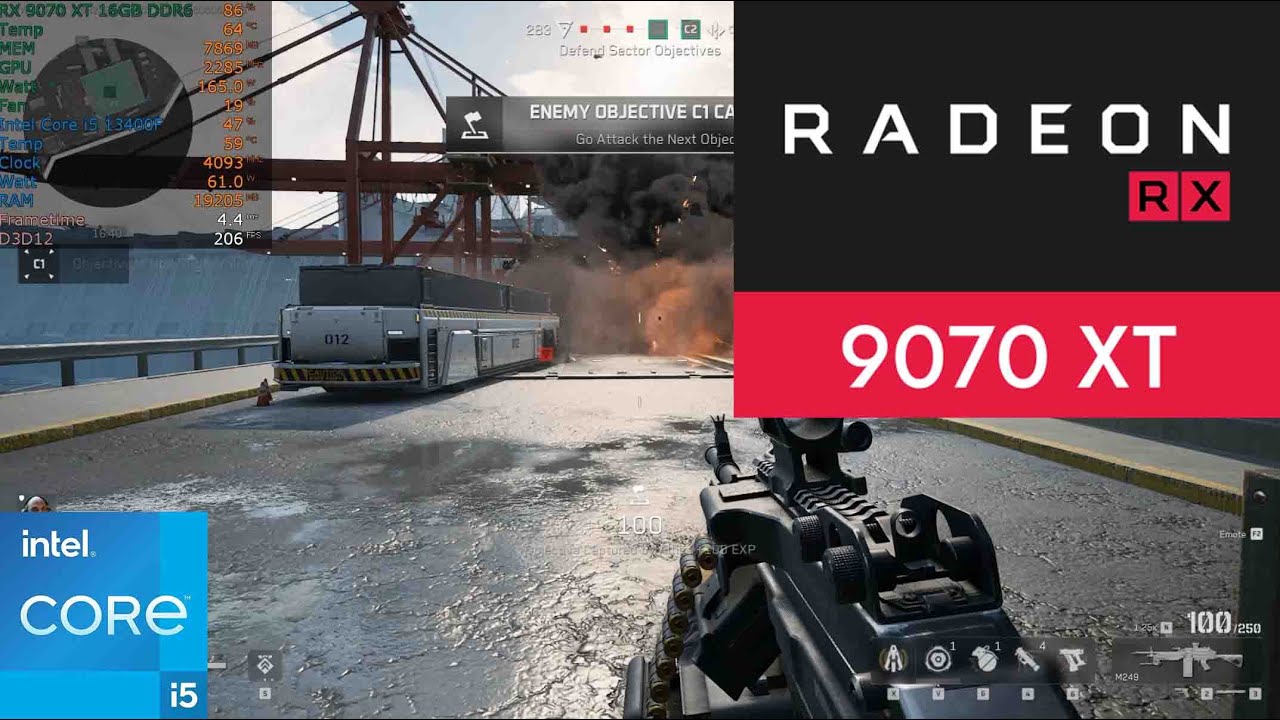Delta force RX 9070 XT 1440P Максимальные настройки!