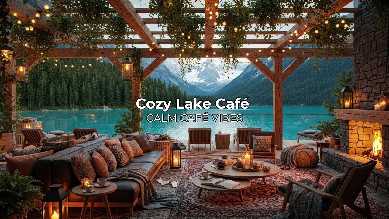 Smooth Jazz Piano for Outdoor Café ☕🌿 | Cozy Evening & Late-Night Lounge Ambience