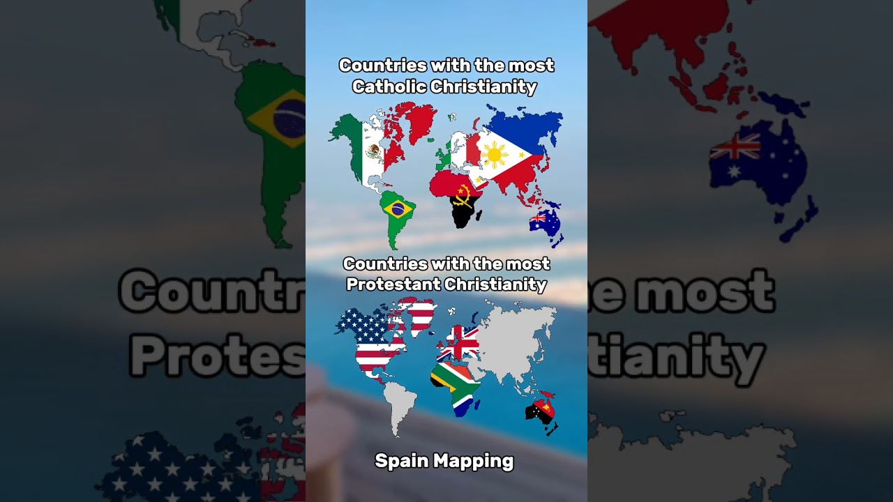 Countries with the most Catholic and Protestant in each continent 