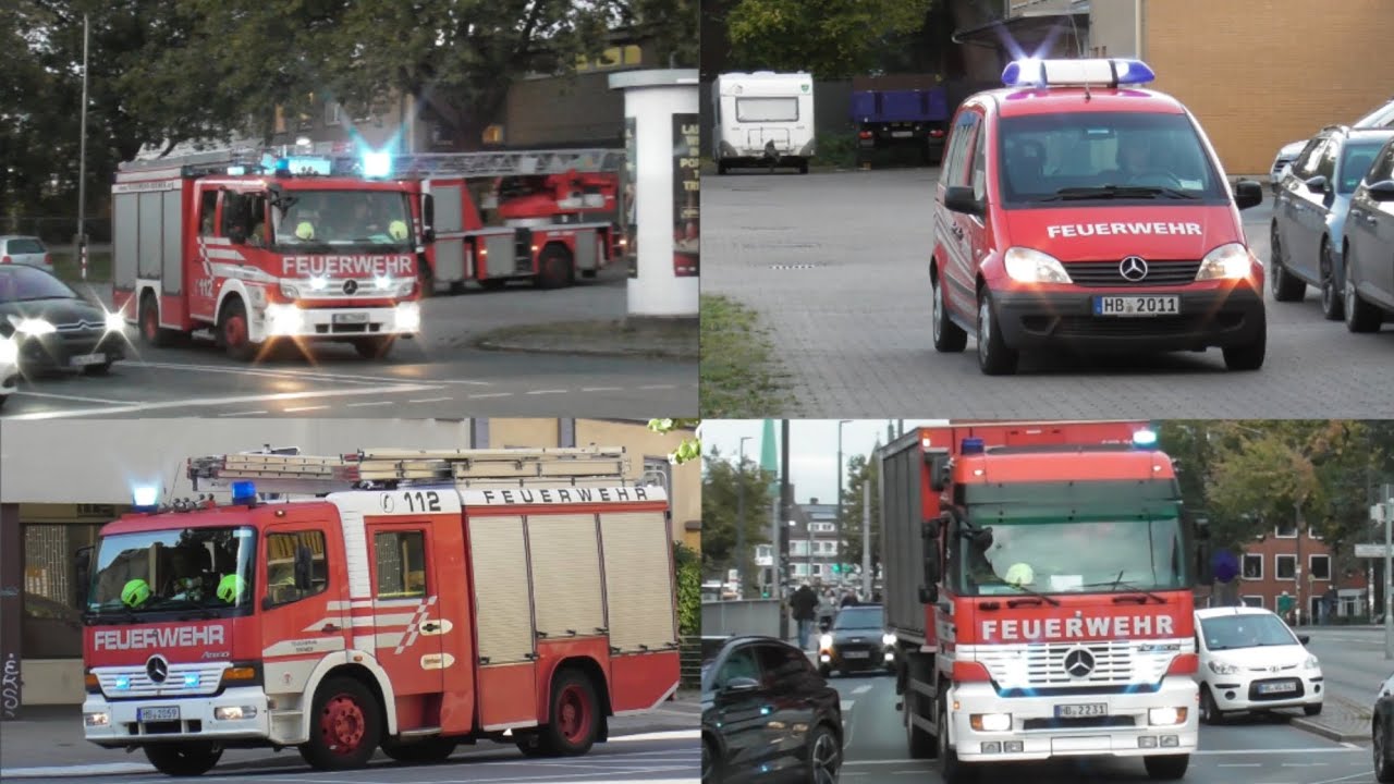 WLF, Reserve Fahrzeuge ohne Ende!! Einsatzfahrten in Bremen
