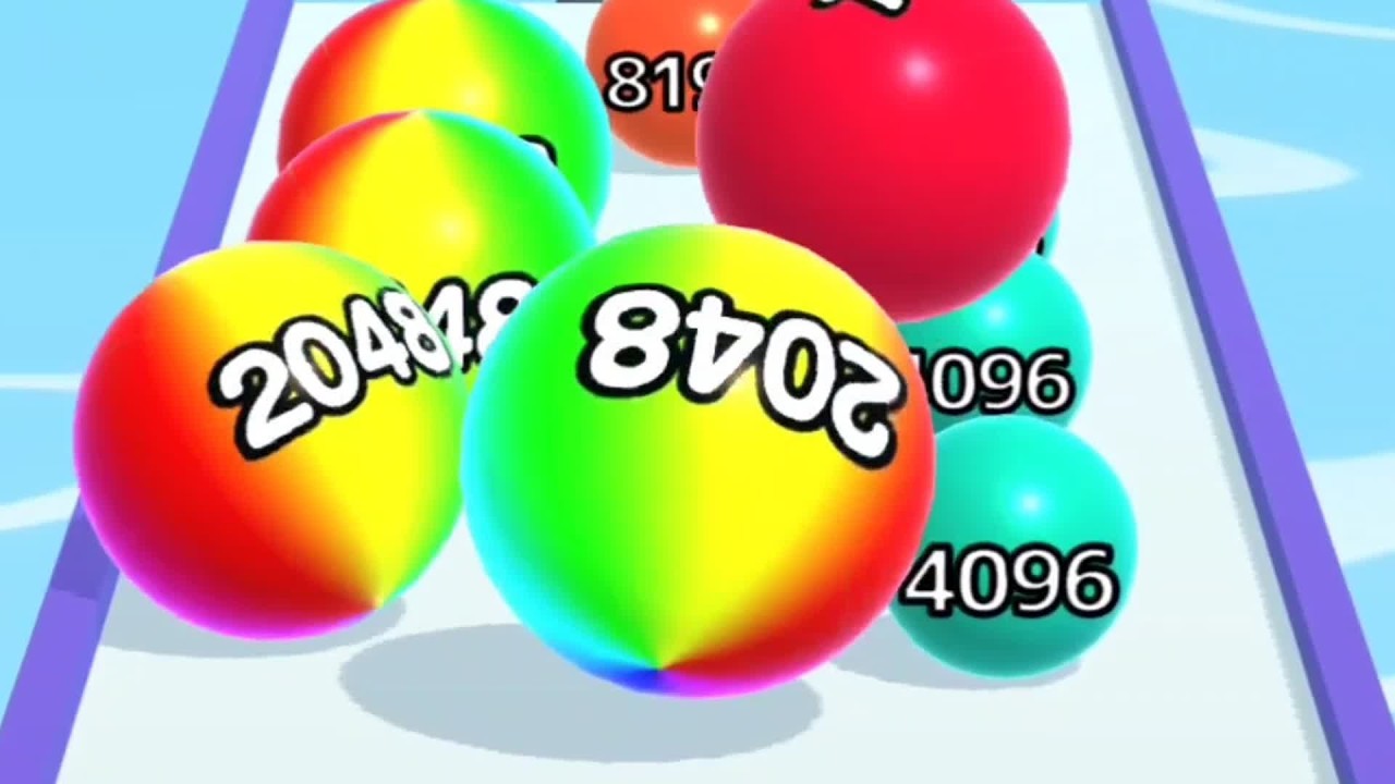 Ball Run 2048 Infinity - Satisfying Mobile Games New Update