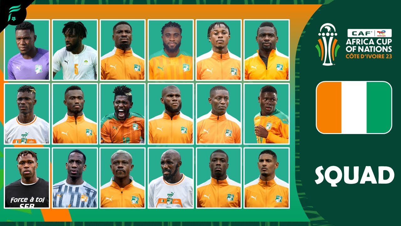 🟠⚪🟢 IVORY COAST 🇨🇮 SQUAD TEAMS - CAF Africa Cup Of Nations 2023 | FAN Football | AFCON